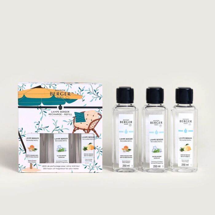 Maison Berger Triopack Summer Lamp Berger Refills 250ml